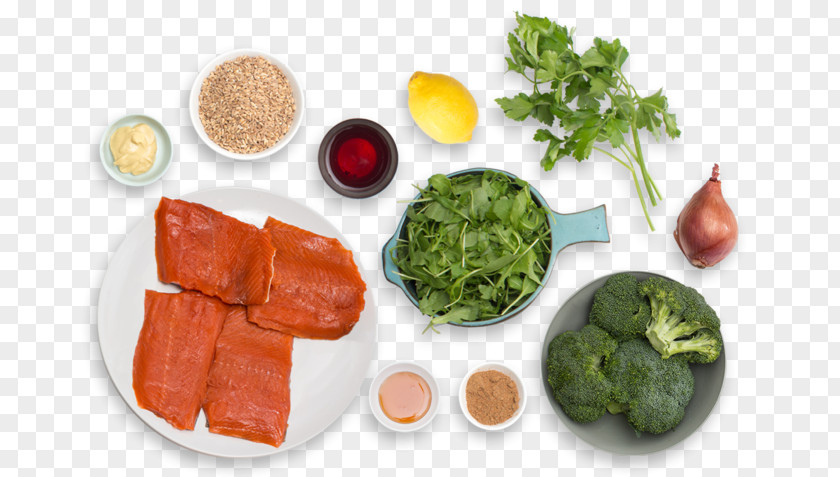 Salmon Salad Vegetarian Cuisine Asian Recipe Leaf Vegetable Food PNG
