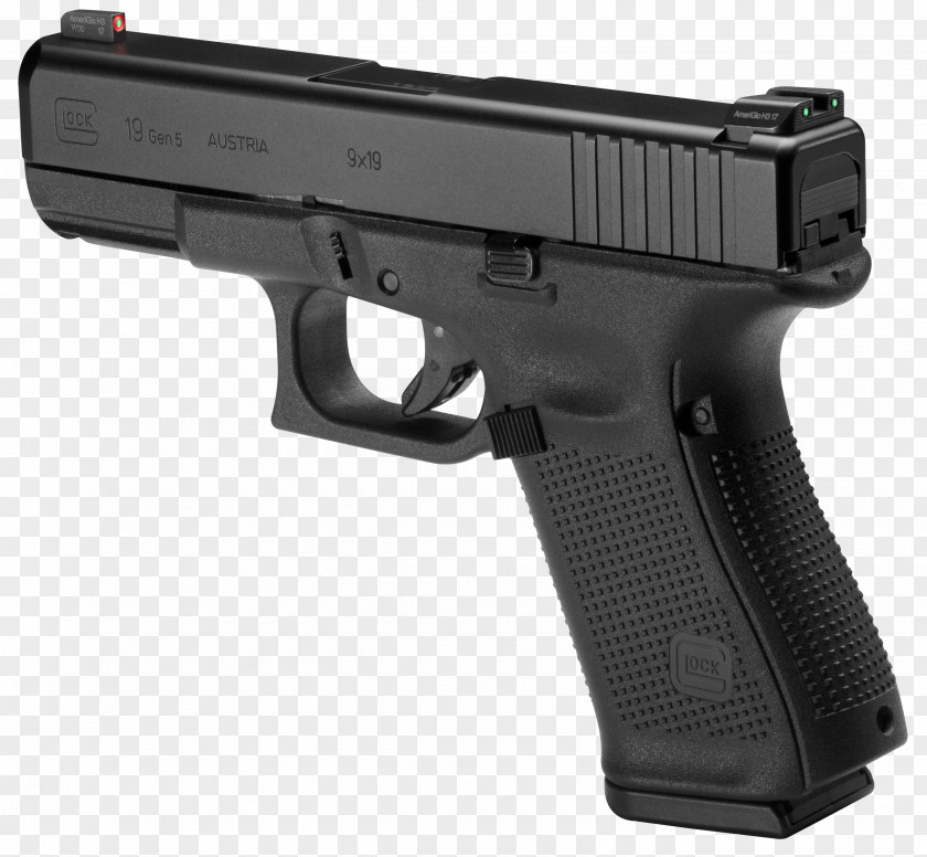 Weapon GLOCK 19 Semi-automatic Pistol 9×19mm Parabellum PNG