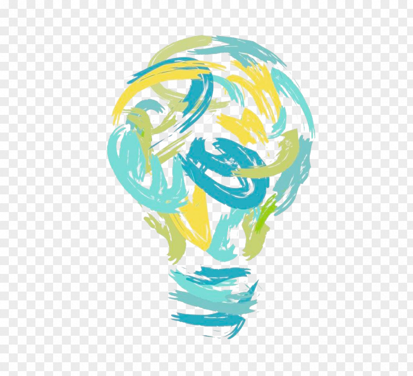 Creative Colored Bulbs Graphic Design Creativity PNG