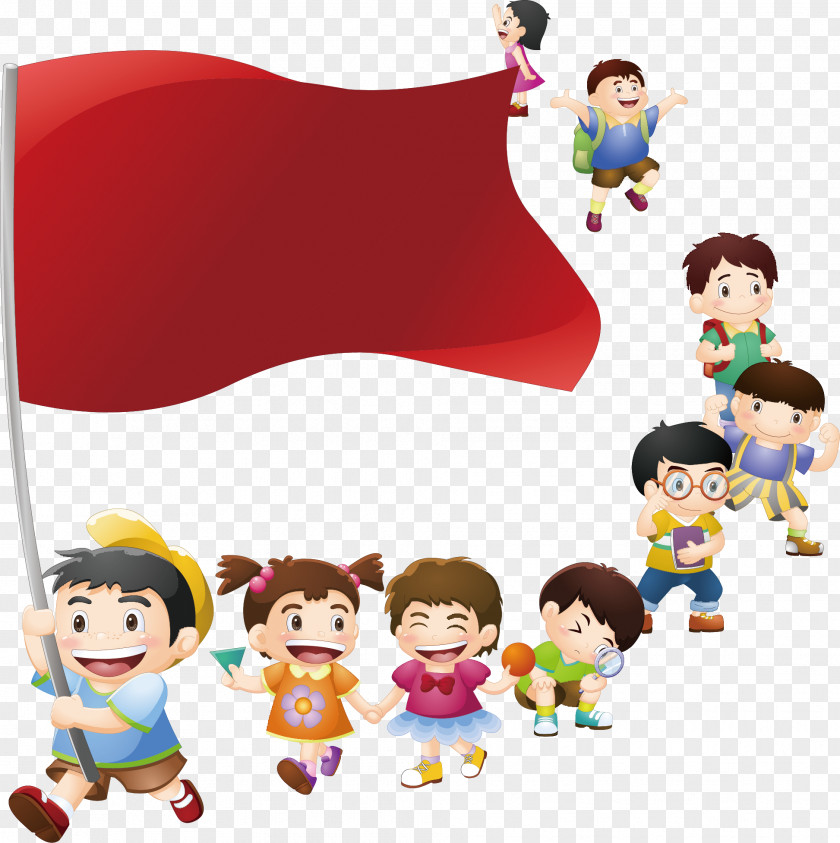 Flag Element Fila Cartoon PNG