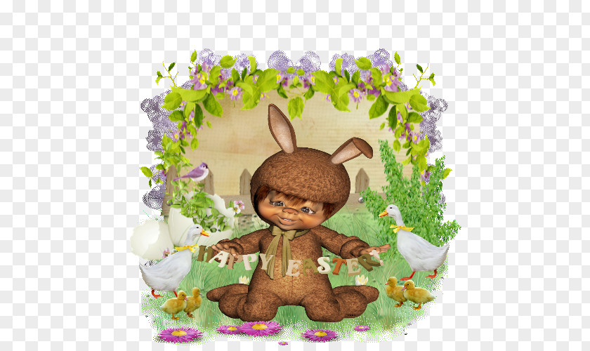 Flower Easter Bunny Stuffed Animals & Cuddly Toys PNG