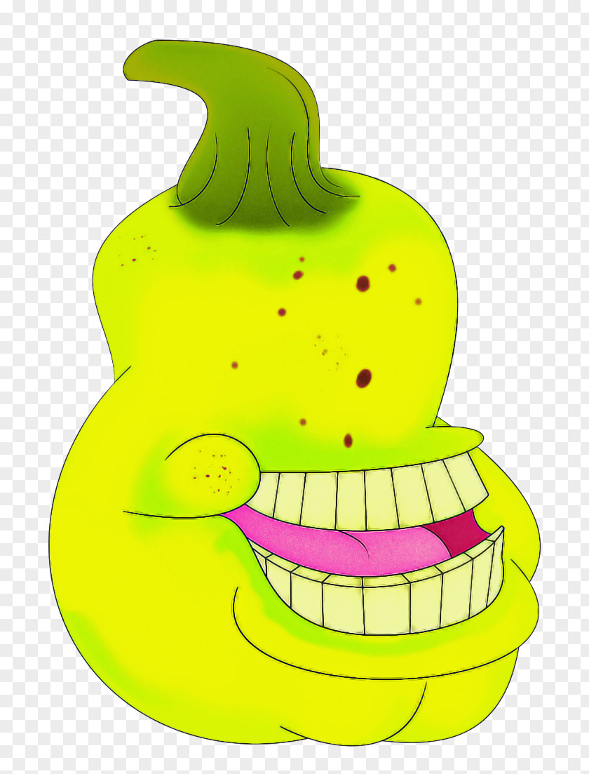 Vegetable Smile Green Cartoon Yellow Fruit Plant PNG