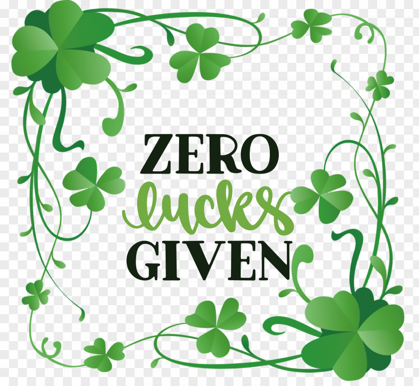 Zero Lucks Given Lucky Saint Patrick PNG