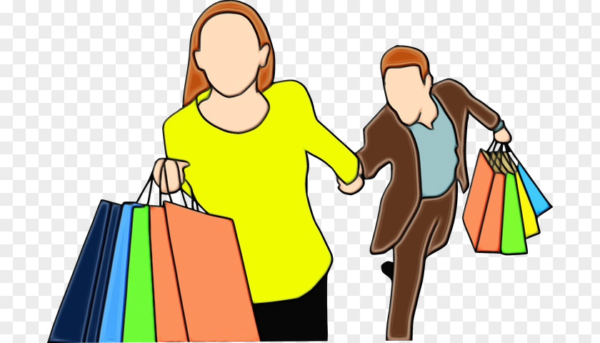 Fashion Illustration Shopping Bag PNG