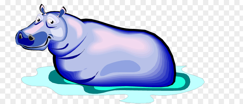 Fat Cartoon Hippo Clip Art Hippopotamus Illustration Drawing GIF PNG