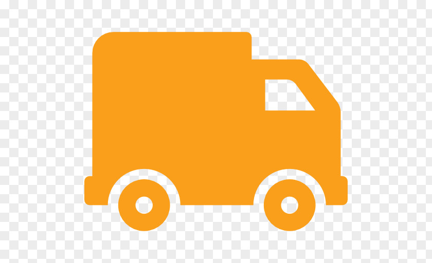 Orange Square Vehicle Tracking System Package Transport PNG