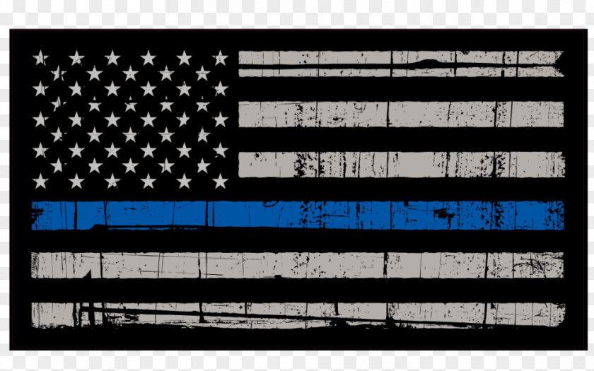 United States Flag Of The Thin Blue Line Red PNG
