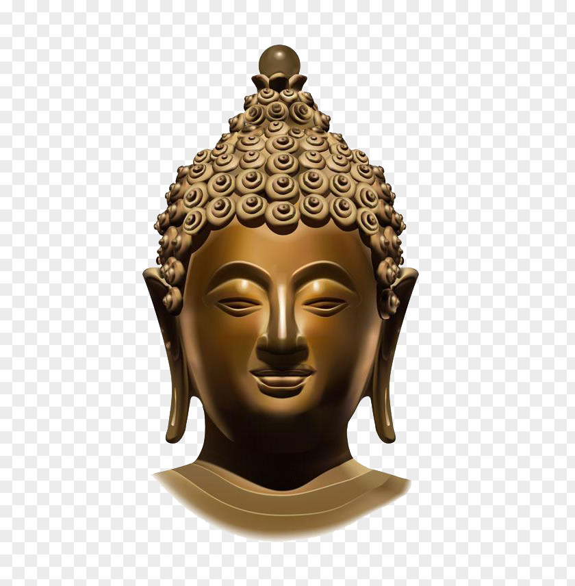 3D Modeling Style, Buddha Head Gautama Golden Buddhism Mara Images In Thailand PNG
