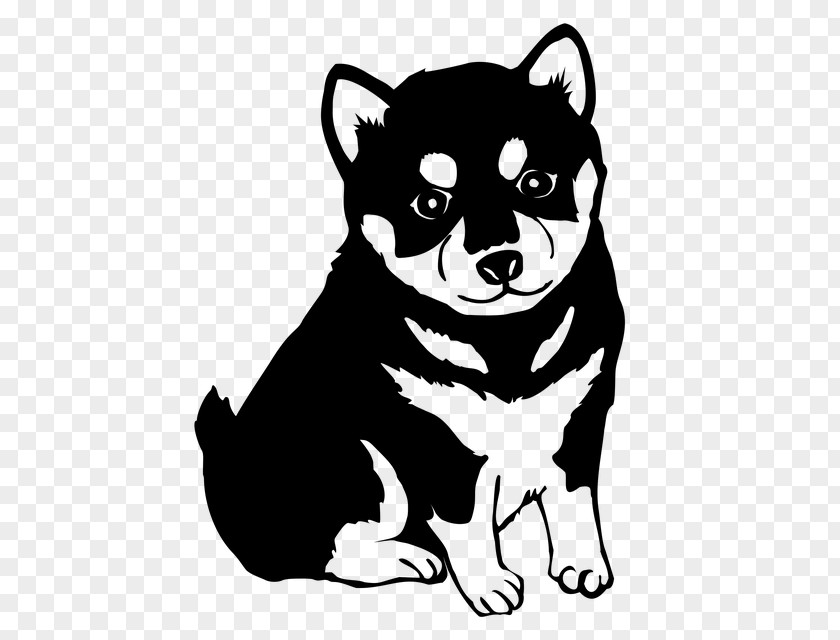 Angry Wolf Drawing Dog Puppy Vector Graphics Clip Art Shiba Inu Pet PNG