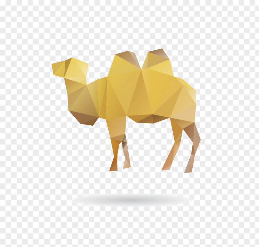 Camel Giraffe Cartoon Origami PNG