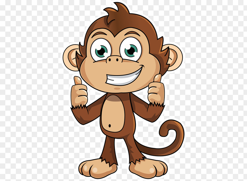 Monkey Sticker Animation Decal Clip Art PNG
