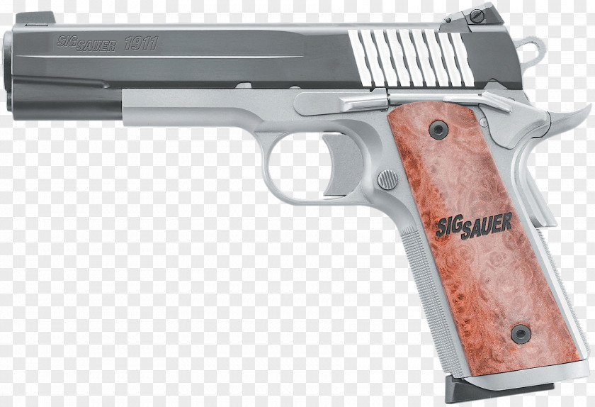 SIG Sauer 1911 .45 ACP Pistol Firearm PNG