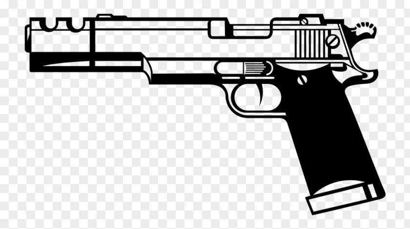 Handgun Firearm Pistol Clip Art PNG