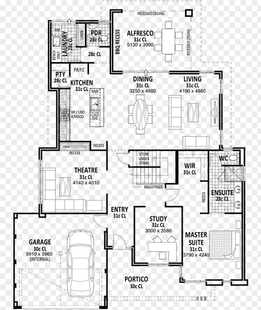 House Floor Plan Storey PNG