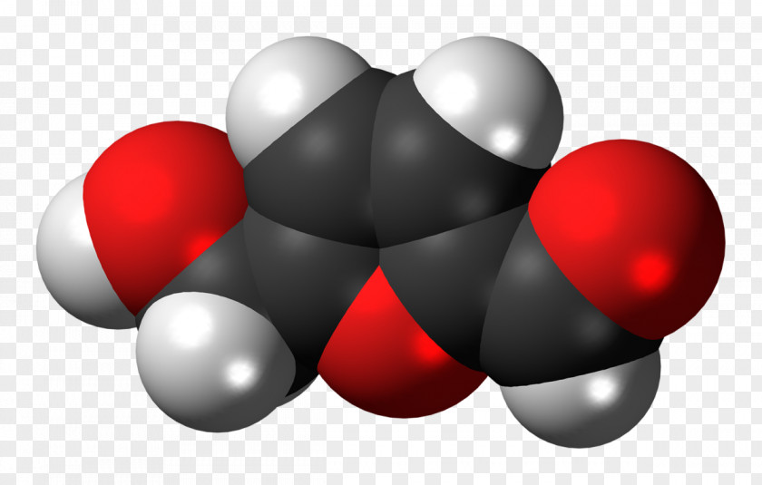 Hydroxymethylfurfural Space-filling Model Glucose Molecule PNG