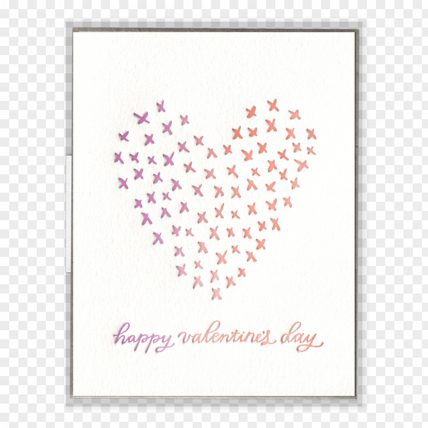 Valentine Greeting & Note Cards Heart Paper Valentine's Day Letterpress Printing PNG