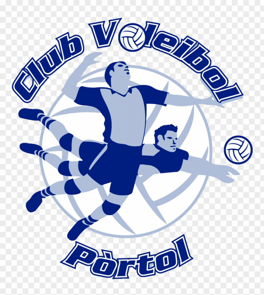 Volleyball CV Pòrtol Organization Sport Logo PNG