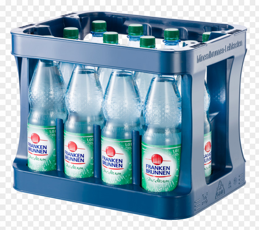 Bottle FRANKEN BRUNNEN GmbH & Co. KG Mineral Water Drink PNG