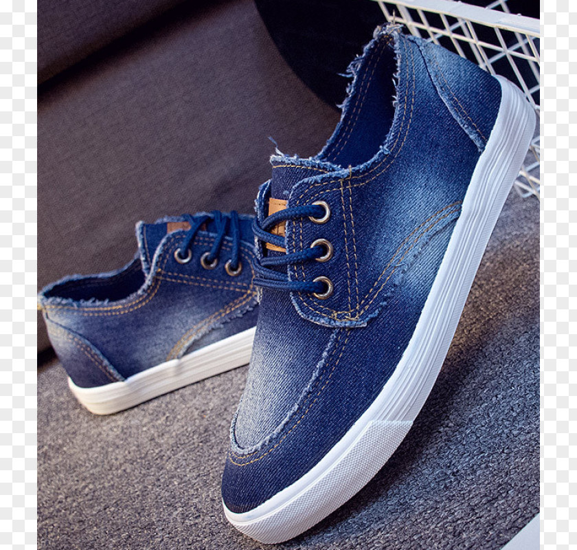 Sneakers Cobalt Blue Shoe Walking PNG
