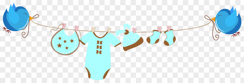 Baby Clothes Drying Vector Infant Banner Child Illustration PNG