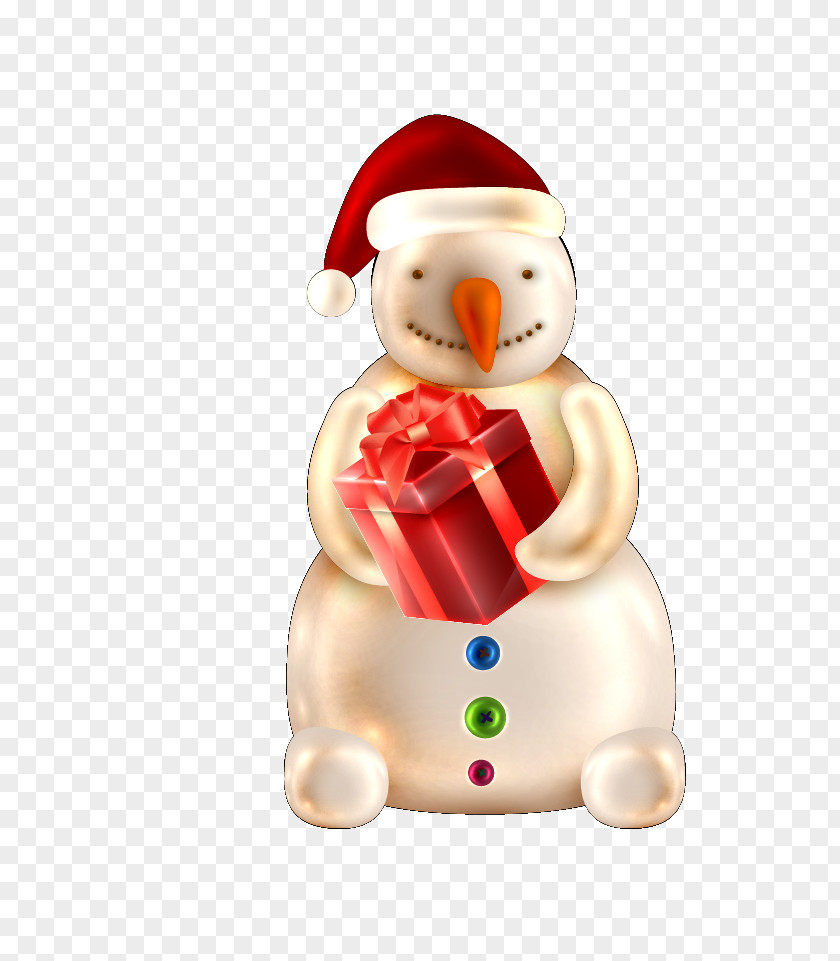 Cartoon Santa Claus Pattern Snowman Clip Art PNG