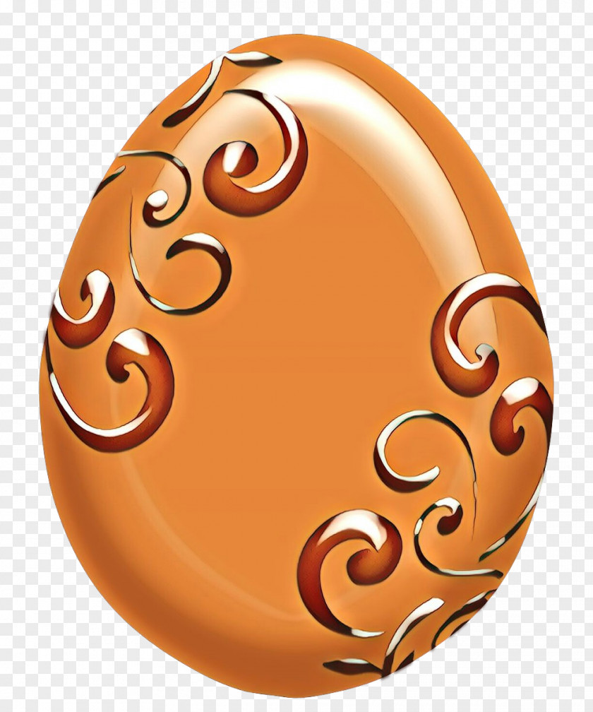 Easter Egg Copper Orange S.A. PNG