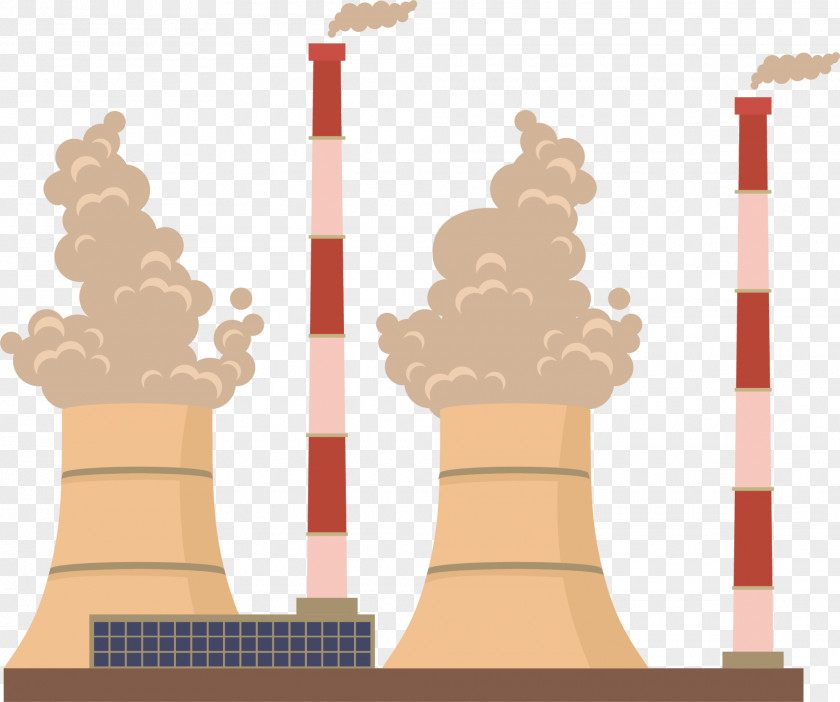 Hand-painted Yellow Big Chimney PNG