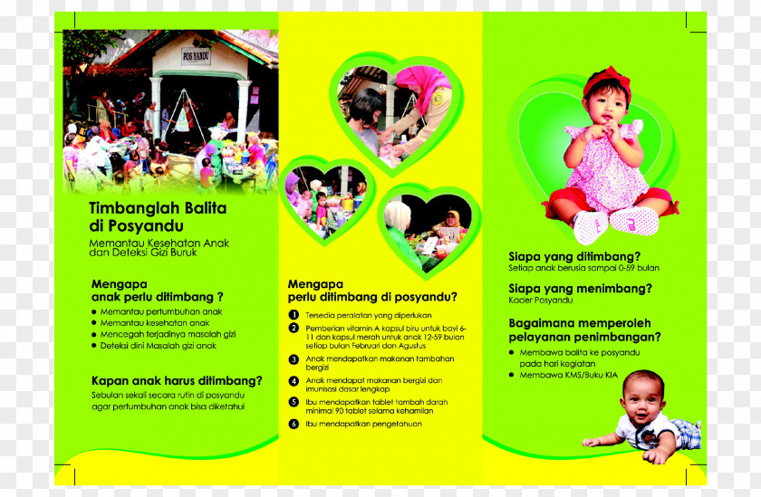 Health Pos Pelayanan Terpadu Nutrition Advertising Brochure PNG