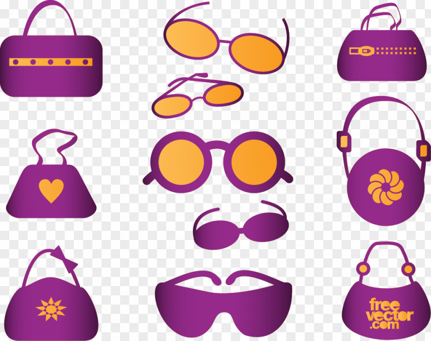 Bags And Sunglasses Eyewear Fashion Accessory Clip Art PNG