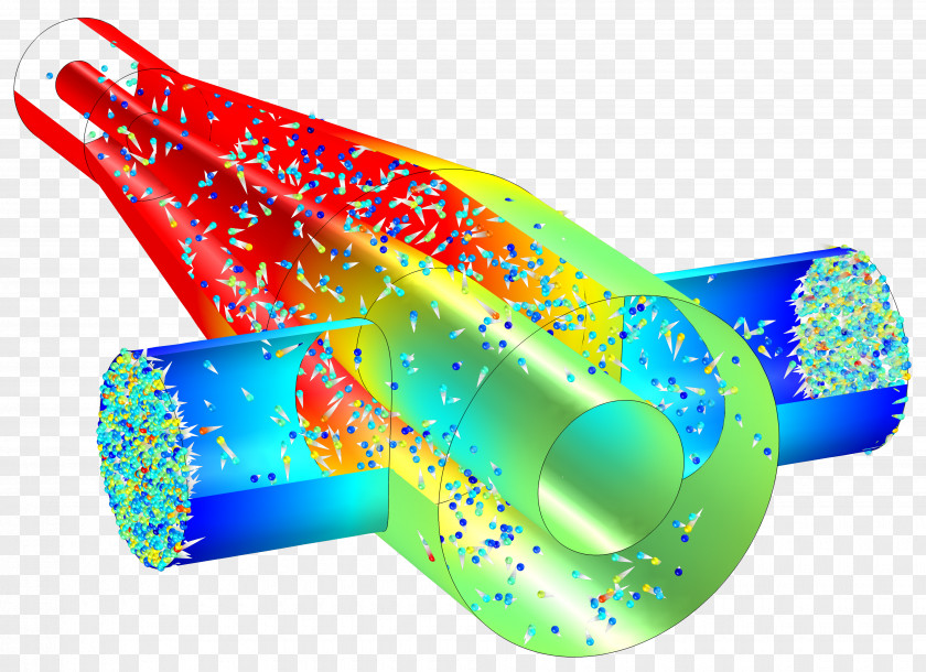 Molecular Chain Magnetic Flux COMSOL Multiphysics Field PNG