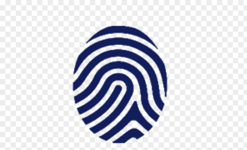 Navy Blue Fingerprint Shape Clip Art PNG