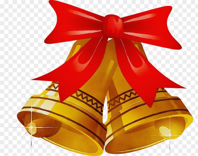 Red Yellow Bell Ribbon Footwear PNG