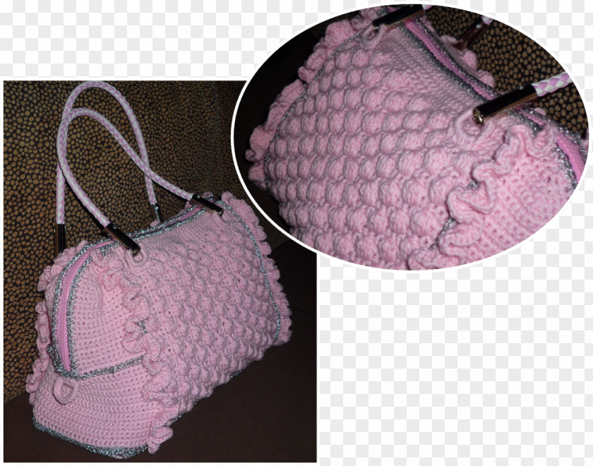 Crochet Bag Pattern Pink M Wool PNG