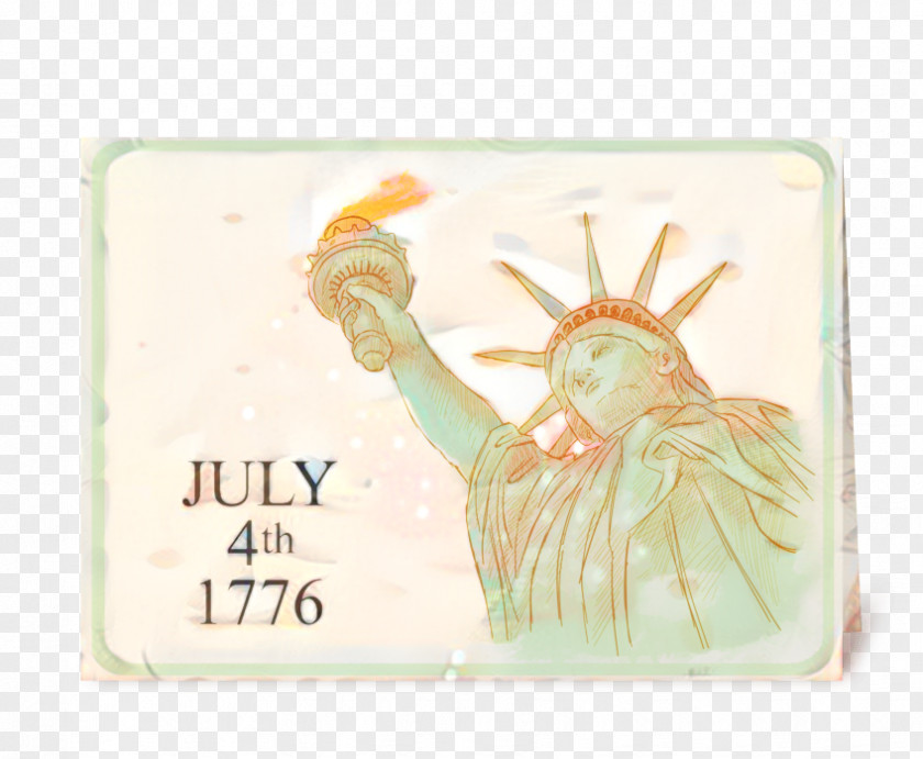 Label Statue Independence Day Cartoon PNG