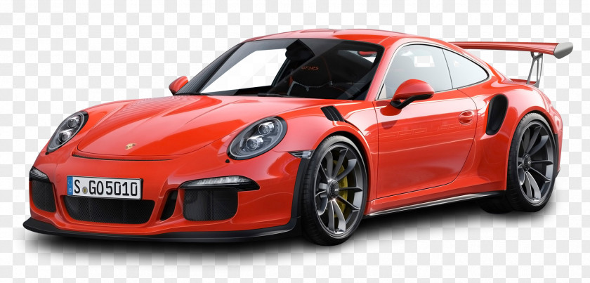 Red Porsche 911 GT3 RS 4 Car Geneva Motor Show (991) PNG