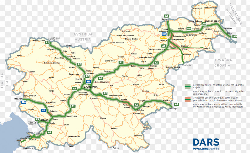 Road Slovenia Slowenisches Fremdenverkehrsamt Toll Map PNG