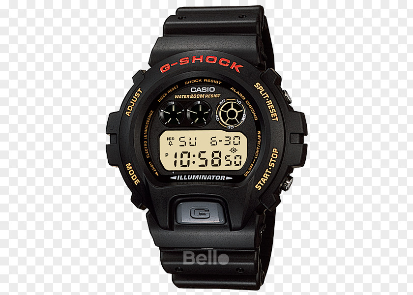 Trống Đồng G-Shock DW6900-1V Watch Casio Water Resistant Mark PNG