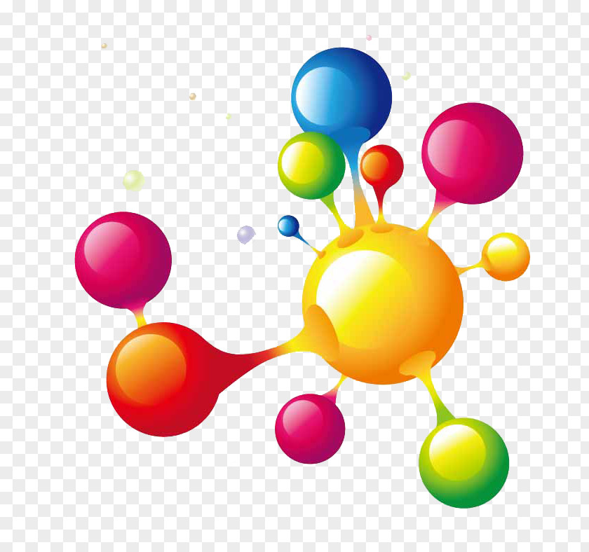 Ball Molecule Color Chemistry Chemical Bond PNG