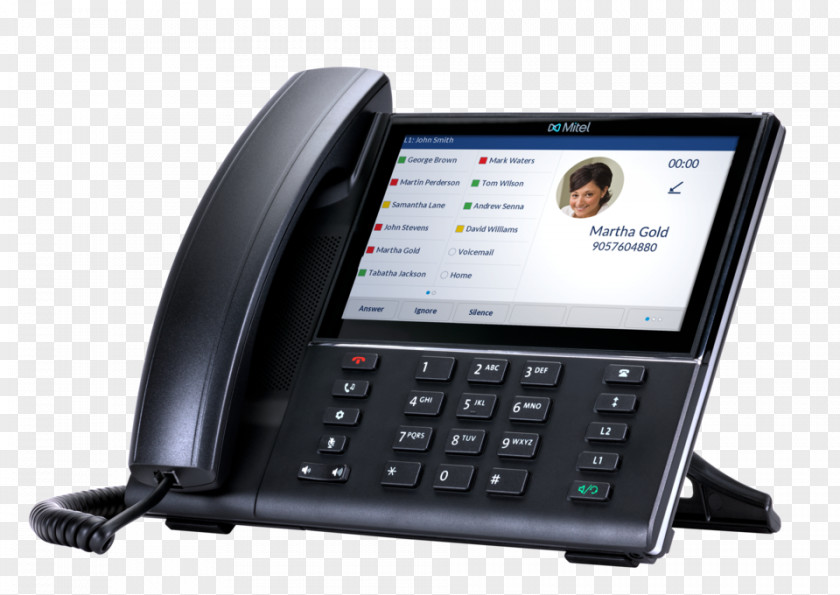 Cloud Computing VoIP Phone Mitel 6873 Session Initiation Protocol Business Telephone System PNG