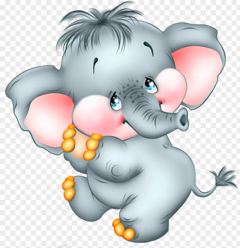 Cute Cartoon Elephant Free Picture Clip Art PNG