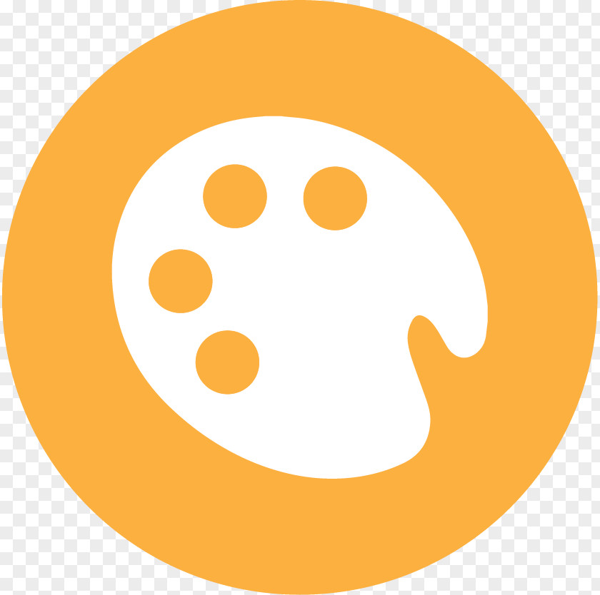 Logo Emoticon Orange Background PNG