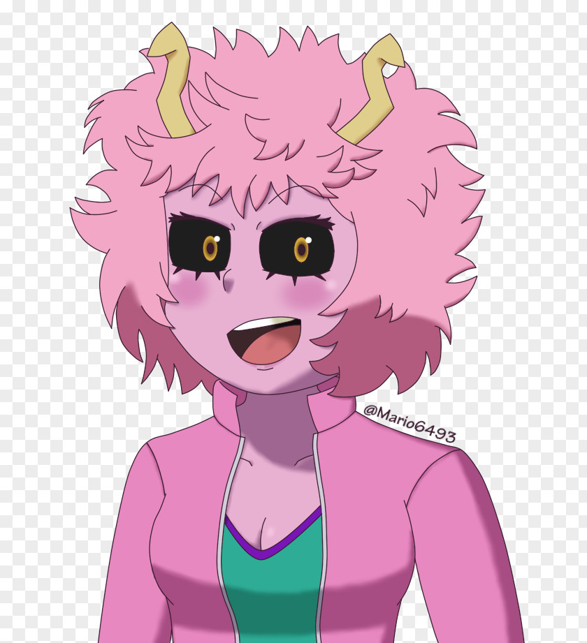 Mina Drawing My Hero Academia Hair Coloring PNG