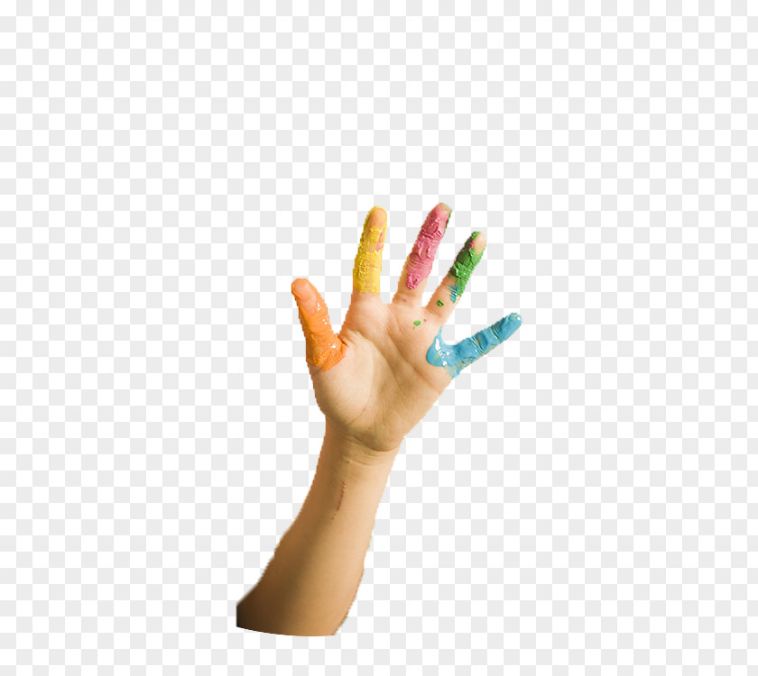 Hand Painted Finger Model Thumb Nail PNG