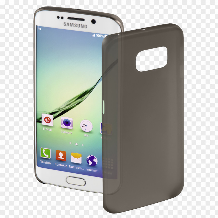 Smartphone Samsung Galaxy S6 Edge SM-G925FQ 32GB Black (Unlocked International Model) Hama Computer PNG