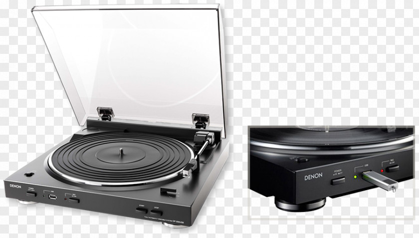 USB Digital Audio Denon DP-200USB Phonograph Record PNG