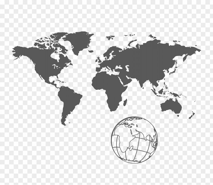 Vector Earth Map United States India World Globe PNG