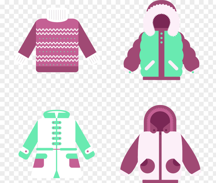Winter Coat T-shirt Outerwear Sweater PNG
