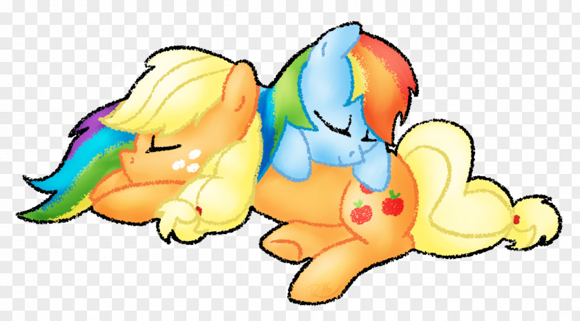 Applejack Rainbow Dash Cartoon Fan Art PNG