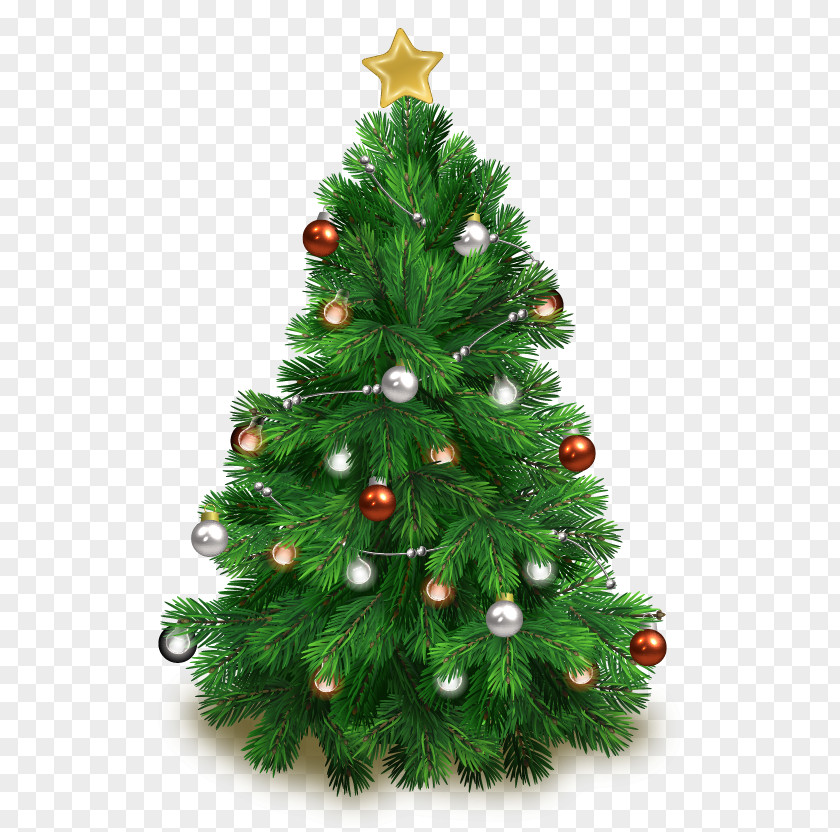 Christmas Tree Vector Material Free Download Santa Claus Ornament PNG