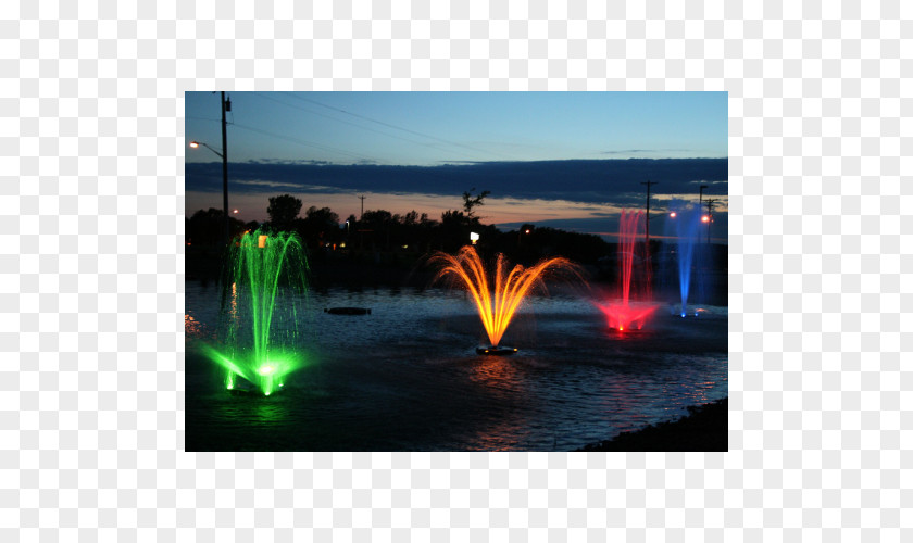 Fountain Water Feature Lawn Aerator Lighting Light-emitting Diode PNG